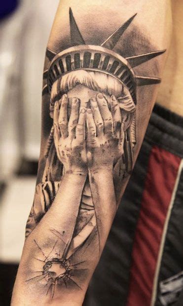 Statuary Tattoo By Miguel Bohigues Post 6627 Statue Of Liberty