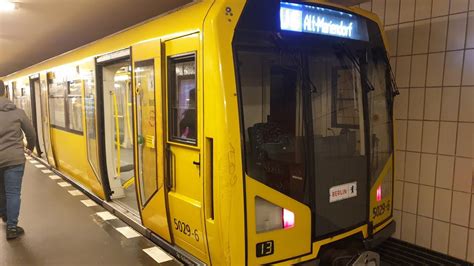 U Bahn Berlin Mitfahrt Im H01 5029 Auf Der U6 Von Alt Tegel Bis Alt