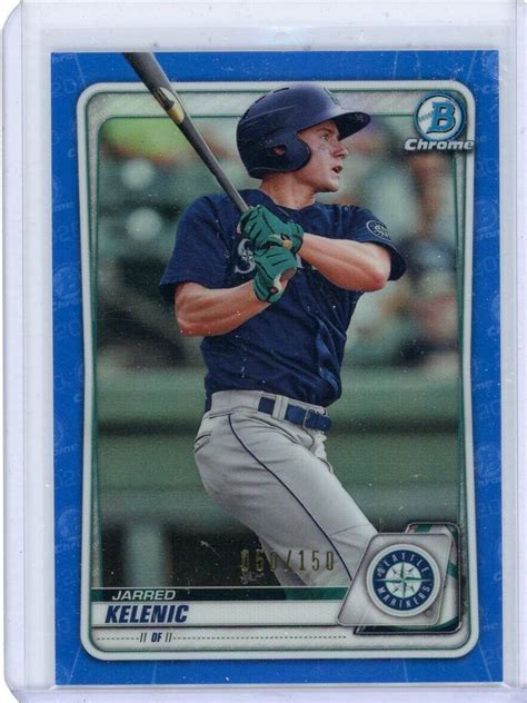 Bowman Chrome Blue Refractor Jarred Kelenic Rc Rookie Ebay