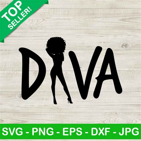 Black Woman Diva Svg Afro Diva Svg Afro Woman Svg