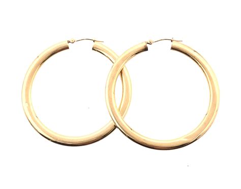 Lot Jacmel K Yellow Gold Hoop Earrings