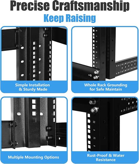 Buy Raising Electronics Server Rack 4 Post Open Rack Frame Rack