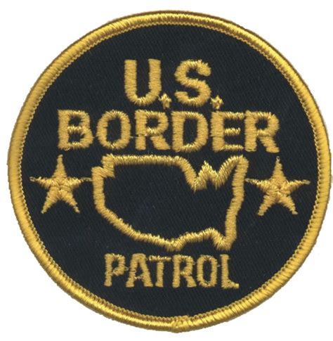 U.S. BORDER PATROL novelty or souvenir embroidered patch