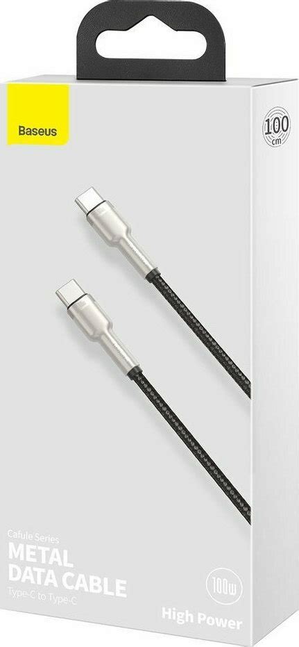 Baseus Cafule Metal Braided Usb Cable Usb C Male Usb C Male