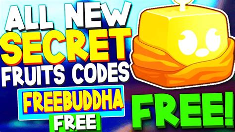 NEW ALL WORKING BUDDHA FRUIT CODES FOR BLOX FRUITS IN 2023 ROBLOX