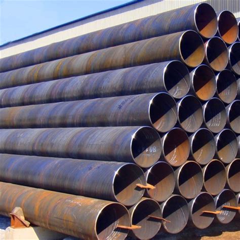 Api 5l X42 X52 X56 X60 X70 Ssaw Spiral Steel Pipe Piles Large Diameter