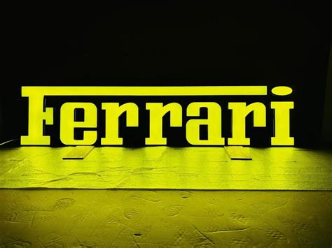 Place Bid S Ferrari Illuminated Sign Pcarmarket