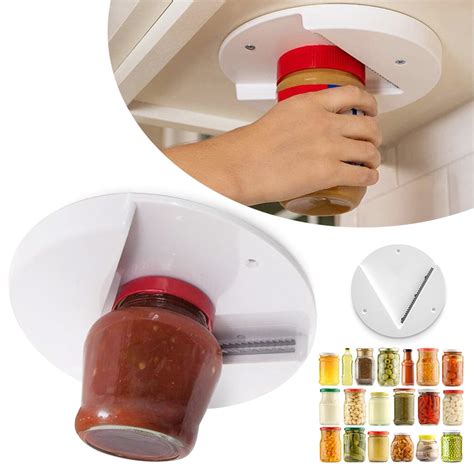 Butory Universal Jar Opener Under Cabinet Lid Remover Tool Easily Grip