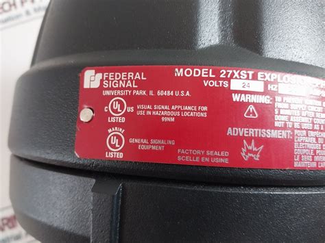 Federal Signal Xst A Explosion Proof Strobe Warning Light Aeliya