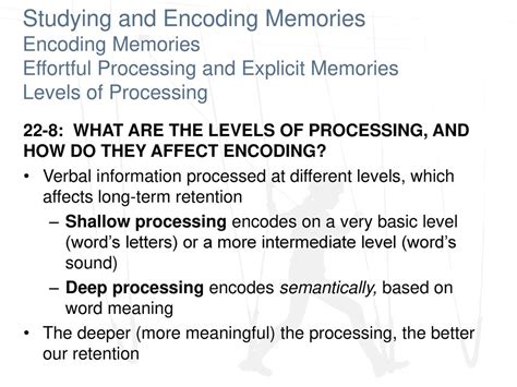 Studying And Encoding Memories Ppt Download