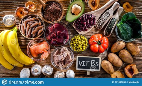 Composition With Food Products Rich In Niacin Stock Image Image Of Sunflower Foodstuff 271095835