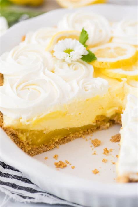 No Bake Lemon Pudding Pie