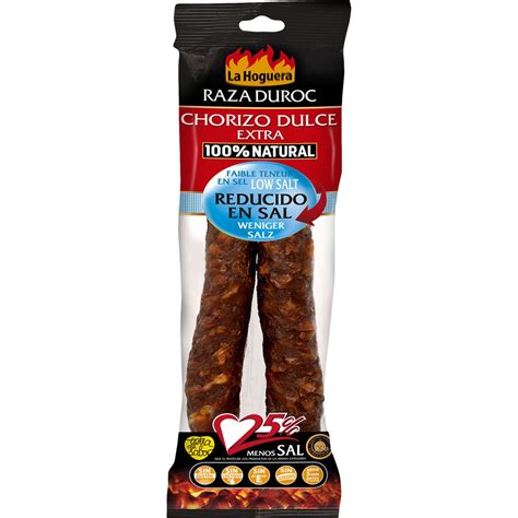 Chorizo Dulce Extra Natural Reducido En Sal Raza Duroc Envase