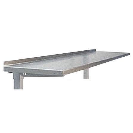 Adjustable Height Top Shelves With Stainless Steel Top And Brackets