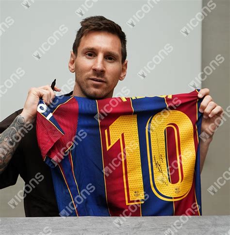 Player Issue Lionel Messi Official Fc Barcelona Back Signed 2020 21 Home Shirt Hobbies And Toys