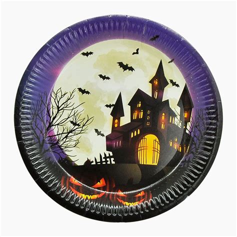 Large Halloween Paper Plates 10pk Top Party Supplies Hoppers