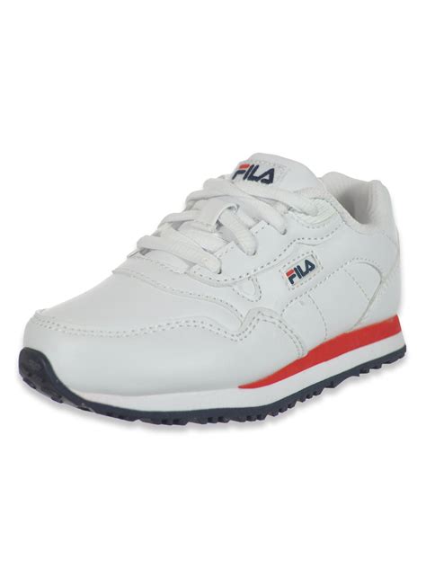 Fila Boys Cress Lo Top Sneakers Whitenavy 8 Toddler