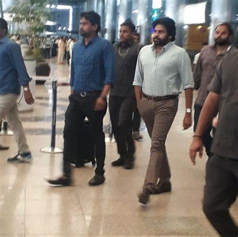 Pawan Kalyan Spotted with his Wife Anna Lezhneva Photos | Tupaki English