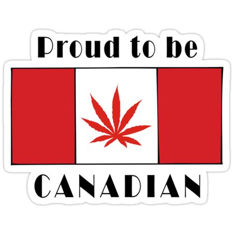 "Canadian Flag Weed" Stickers by MarijuanaTshirt | Redbubble