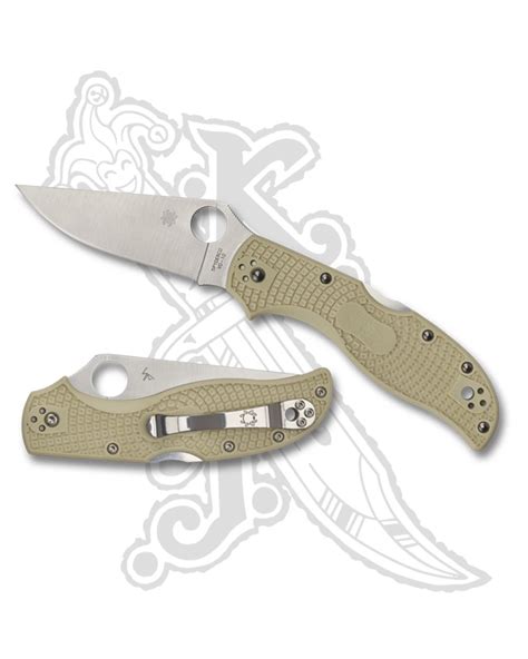 Spyderco C90fpiv2 Stretch 2 Lightweight Straight Spine Ivory Frn 348