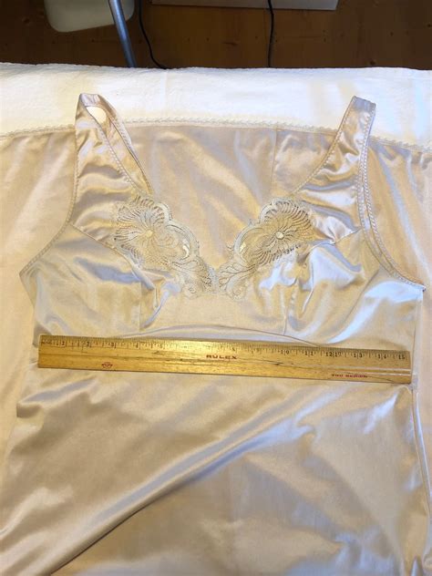 Vintage Lingerie Nude Slip Full Slip Vintage Petticoat Womans Gift Special Occasion