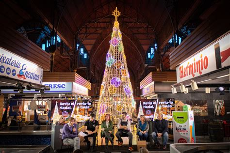 El Mercat Central celebrarà el Nadal amb un gran arbre de llums LED i