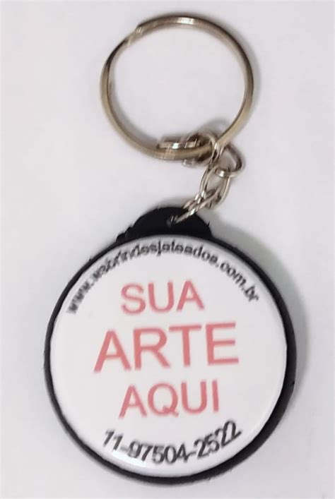 Chaveiro Botton Dupla Face Personalizado Cm Elo