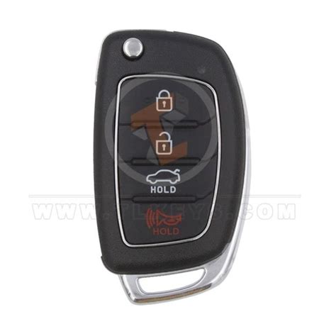 Hyundai Flip Key Remote Shell 4B Aftermarket Brand