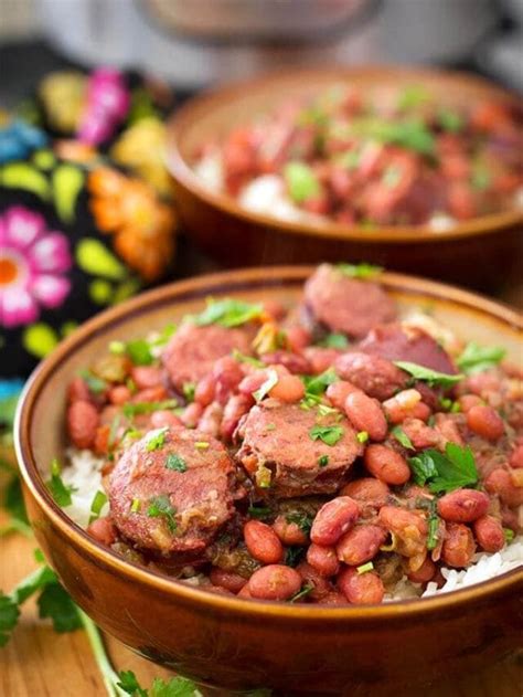 Red Beans And Rice With Sausage In The Instant Pot Story Simply Happy Foodie