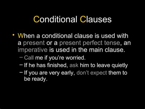 Conditional Clauses Ppt