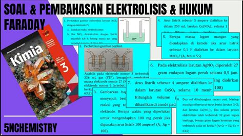 Pembahasan Soal Soal Elektrolisis Dan Hukum Faraday Youtube