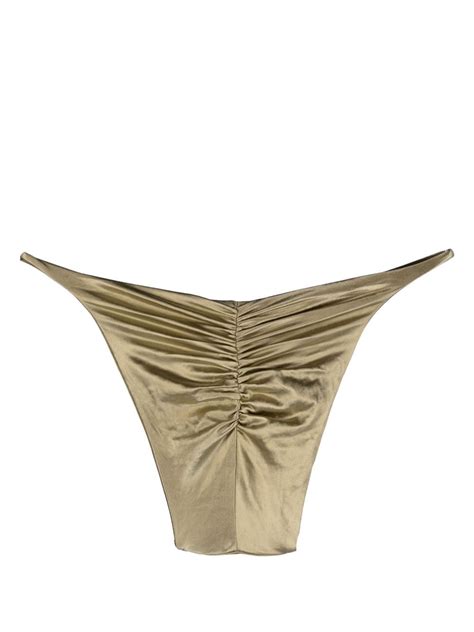 Isa Boulder Gathered Detail Bikini Bottoms Farfetch