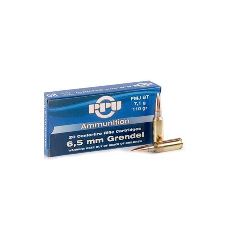 Prvi Partizan 6 5 Grendel Ammo 110 Grain FMJBT Ammo Deals