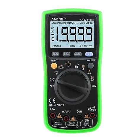 Aneng An Counts True Rms Auto Range Digital Multimeter Ncv