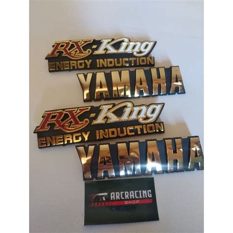 Jual Emblem Rx King Tangki Box Aki Logo Yamaha Rx King Set Merah