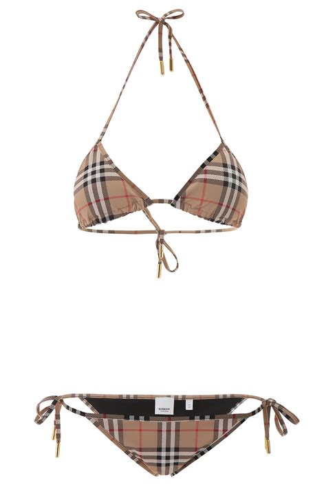 Burberry Vintage Check Bikini M Beige Black White Editorialist