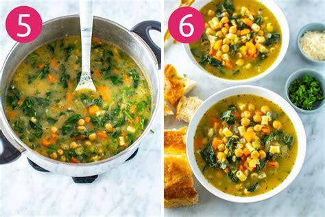 Hearty Chickpea Soup Stovetop Or Crockpot Venagredos