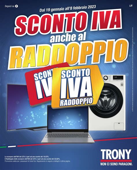 Trony Volantino Promozionale Valido Da 19 01 A 08 02 Pagina N 1