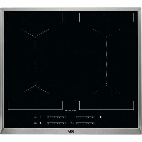 AEG IDE84242IB Black Glass Induction Hob and Downdraft Hood U41876