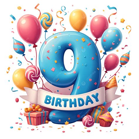 Free 9th Birthday Cliparts Download Free 9th Birthday Cliparts Png