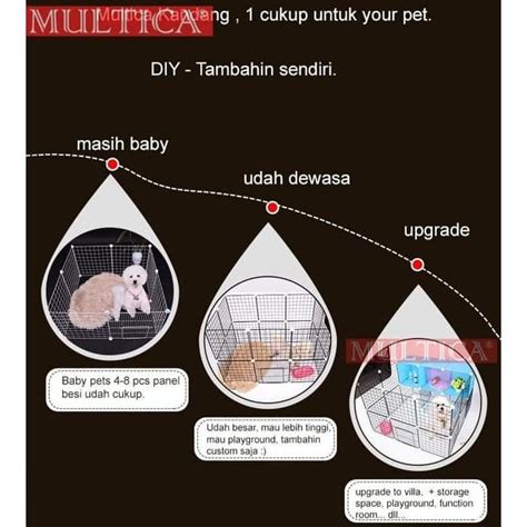 Jual Multica Kandang Hewan Anjing Kucing Kelinci Tipe Model Besi