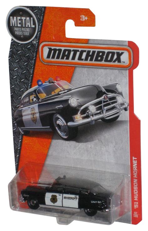 Matchbox Mbx Heroic Rescue Hudson Hornet Police Metal Toy Car