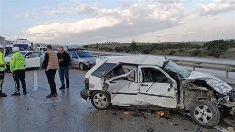 Ankara Da Zincirleme Trafik Kazas L Yaral