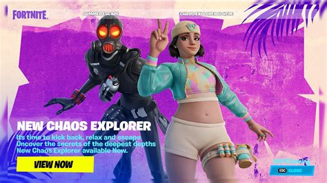 How To Get Chaos Explorer Skin Bundle Now In Fortnite Date Youtube