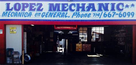 Lopez Mechanic Oil Change Stations 110 E Chestnut Ave Santa Ana