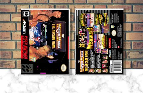 Wwf Wrestlemania The Arcade Game Snes Video Game Case