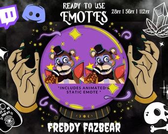 Freddy Fazbear Emotes - Etsy Israel