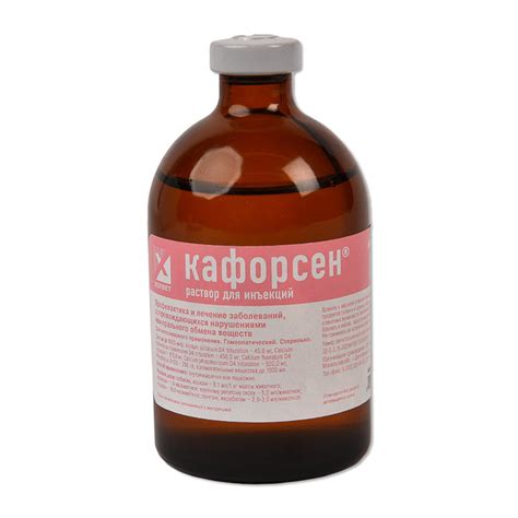 Кафорсен, раствор для инъекций, 100 мл – купить за 1900 руб | Фармавет ...