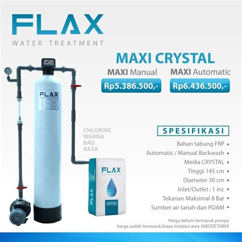 Filter Air FLAX MAXI CRYSTAL – Manual – trademall.id