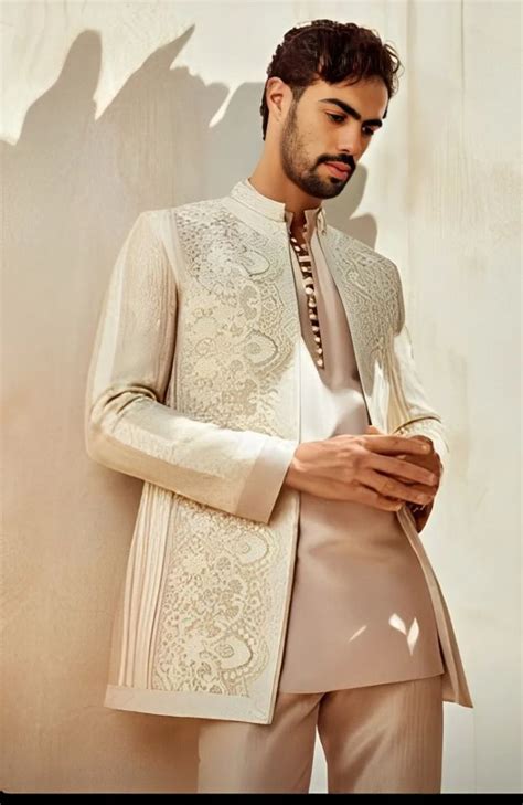 Man Kurta Design In 2024 Wedding Kurta For Men Groom Dress Men